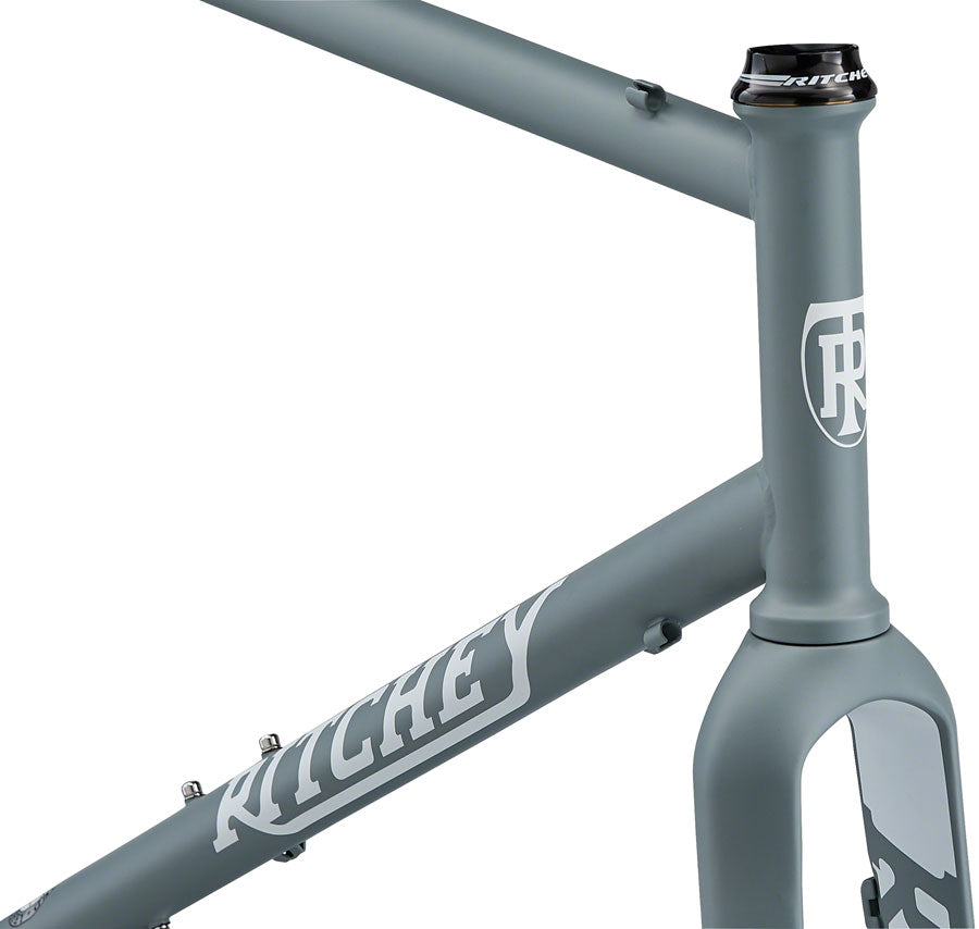 Ritchey Outback Frameset - 700c/650b Steel Granite and Snow Medium