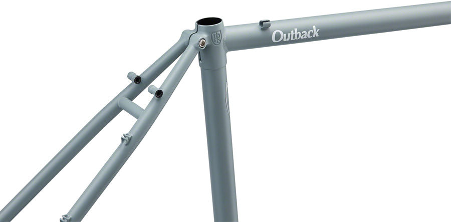 Ritchey Outback Frameset - 700c/650b Steel Granite and Snow Large