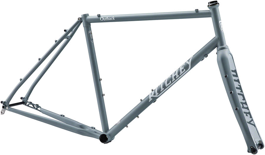 Ritchey Outback Frameset - 700c/650b Steel Granite and Snow X-Small