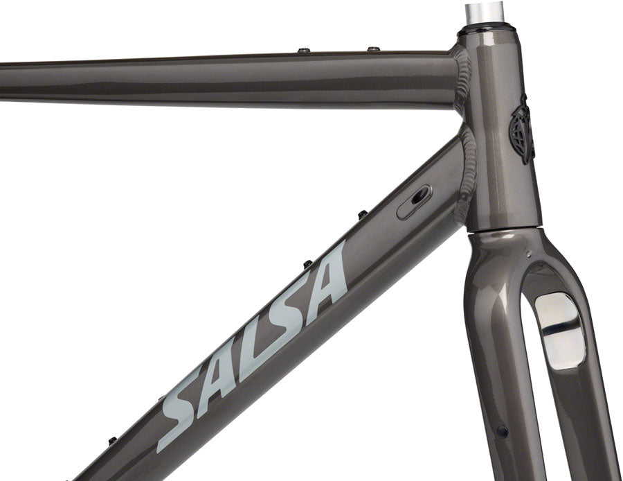 Salsa Stormchaser Frameset - 700c Aluminum Metallic Black 49cm