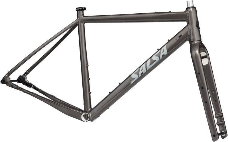 Salsa Stormchaser Frameset - 700c Aluminum Metallic Black 49cm