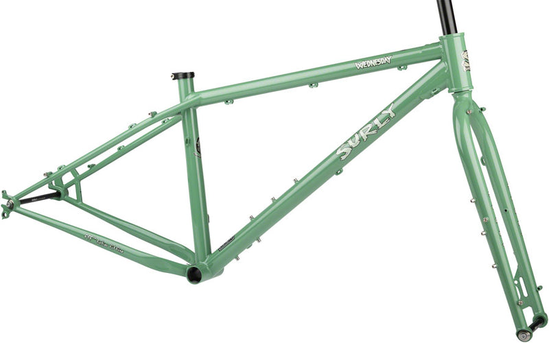 Surly Wednesday Fat Bike Frameset - 26" Steel Shangri-La Green Small