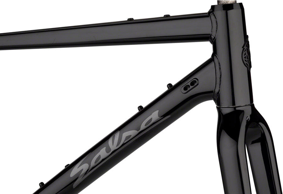 Salsa Journeyer Drop Bar Frameset - 700c/650b Aluminum Black 49cm