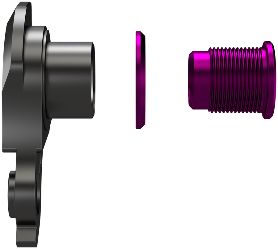 Wheels Manufacturing Universal Derailleur Hanger - 404-7 For Frames designed to accept SRAM UDH BLK/Purple