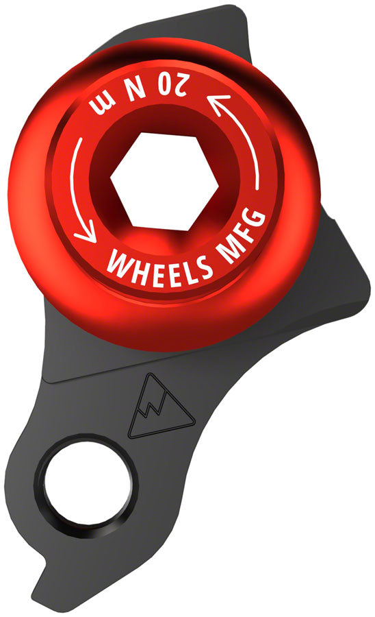 Wheels Manufacturing Universal Derailleur Hanger - 487-1 For Trek ABP MTB Frames designed to accept SRAM UDH BLK/Red