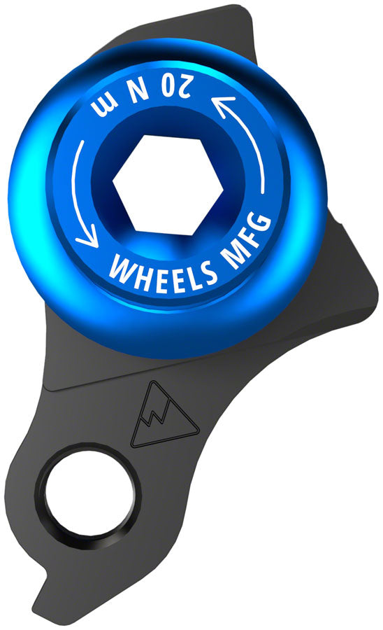 Wheels Manufacturing Universal Derailleur Hanger - 487-5 For Trek ABP MTB Frames designed to accept SRAM UDH BLK/Teal