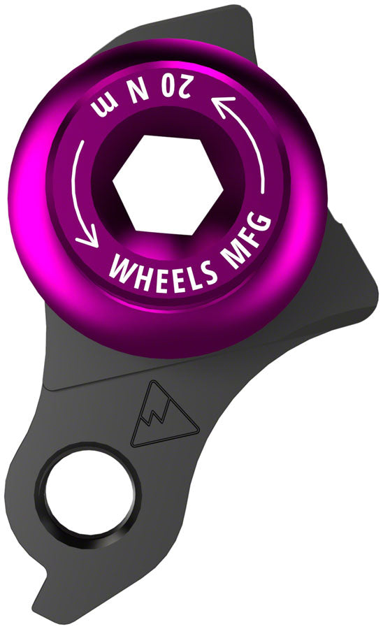 Wheels Manufacturing Universal Derailleur Hanger - 487-7 For Trek ABP MTB Frames designed to accept SRAM UDH BLK/Purple