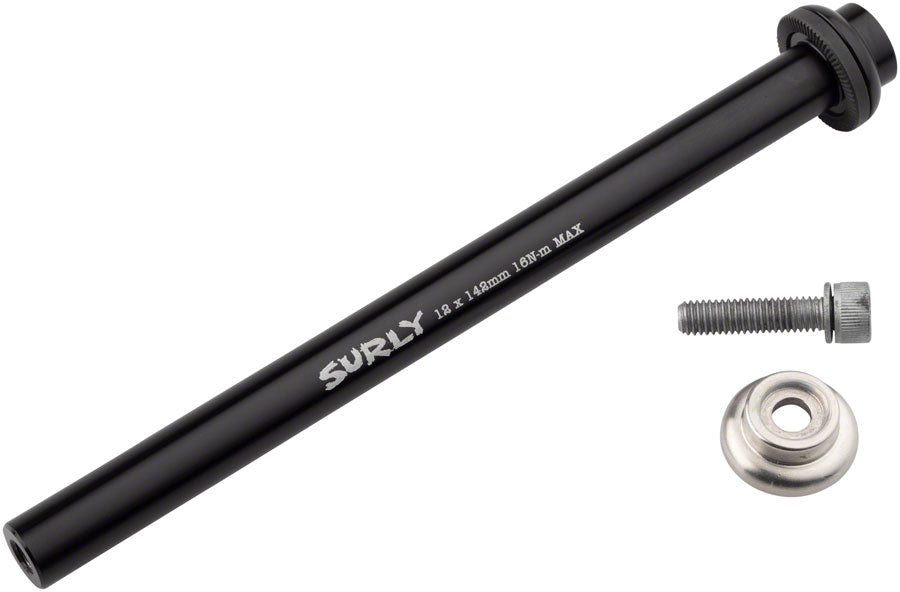 Surly Rear Thru-Axle - 12x142 mm Chromoly Black