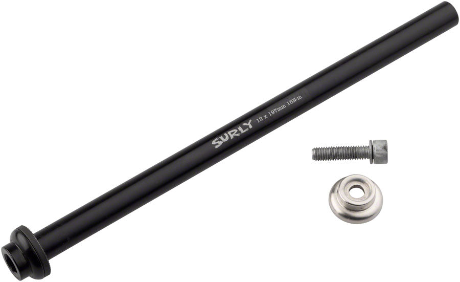 Surly Rear Thru-Axle - 12x197 mm Chromoly Black