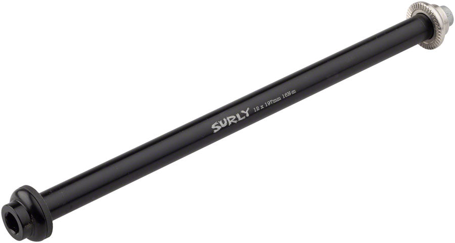 Surly Rear Thru-Axle - 12x197 mm Chromoly Black