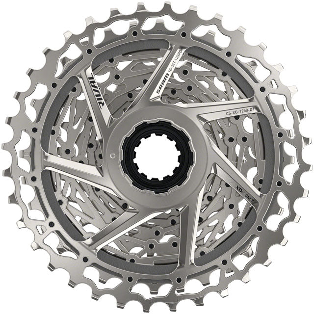 SRAM Rival AXS XG-1250 Cassette - 12-Speed, 10-36t, Silver, For XDR Driver Body, D1 - Open Box, New