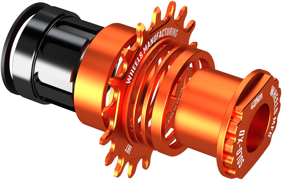 Wheels Manufacturing SOLO-XD XD/XDR Single Speed Conversion Kit - 18t For SRAM XD/XDR Freehub Orange