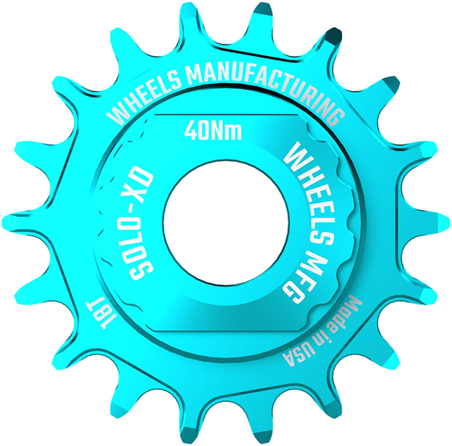 Wheels Manufacturing SOLO-XD XD/XDR Single Speed Conversion Kit - 18t For SRAM XD/XDR Freeubs Teal