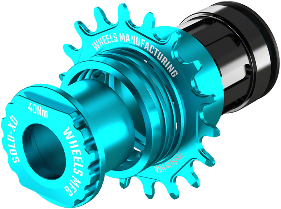 Wheels Manufacturing SOLO-XD XD/XDR Single Speed Conversion Kit - 18t For SRAM XD/XDR Freeubs Teal