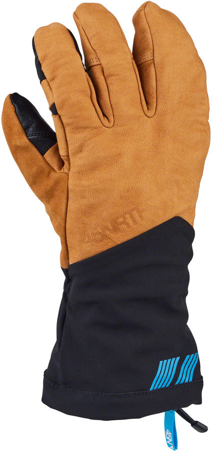 45NRTH 2024 Sturmfist 4 LTR Leather Gloves - Tan/Black Lobster Style X-Small