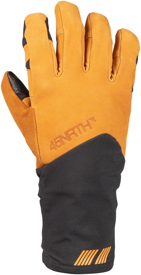 45NRTH 2023 Sturmfist 5 LTR Leather Gloves - Tan/Black Full Finger Medium