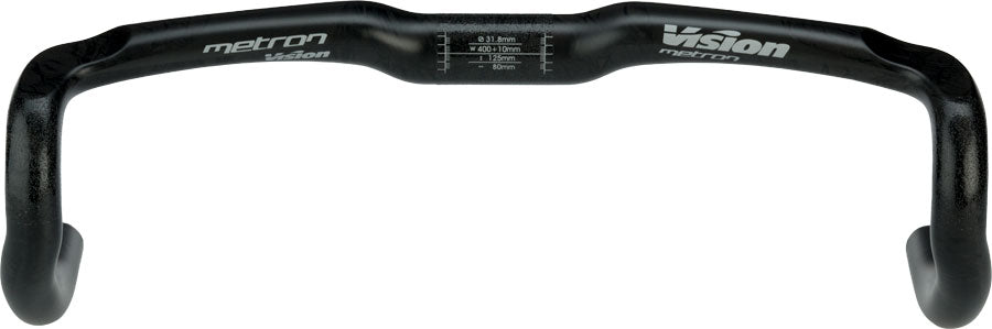 Vision Metron 4D Drop Handlebar - Carbon 31.8mm 44cm Black