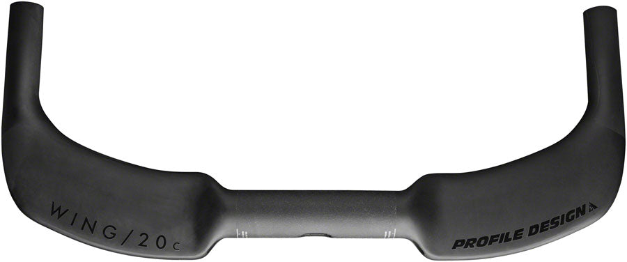 Profile Design WING/20c Base Bar - 31.8 Clamp 40cm Carbon Black