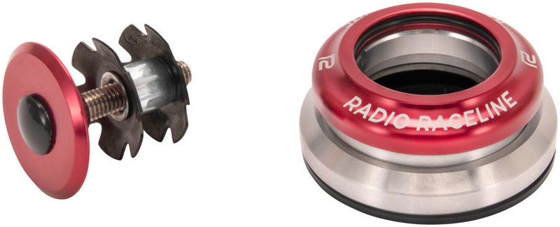 Radio Raceline Headset - Integrated 1 1/8"- 1.5" Red