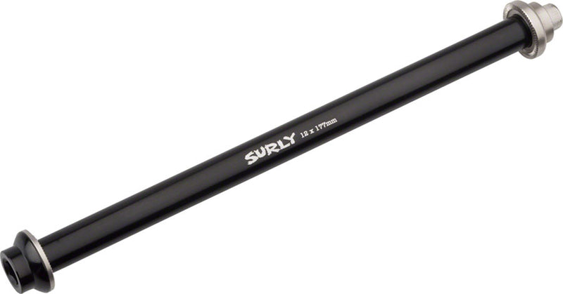 Surly Rear Thru-Axle - 12x177 mm Stainless Black