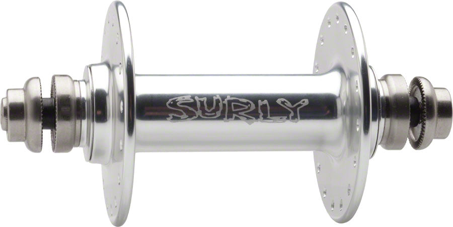 Surly Ultra New Non-Disc Front Hub - 9 x 1 x 100mm Rim Brake Silver 32h