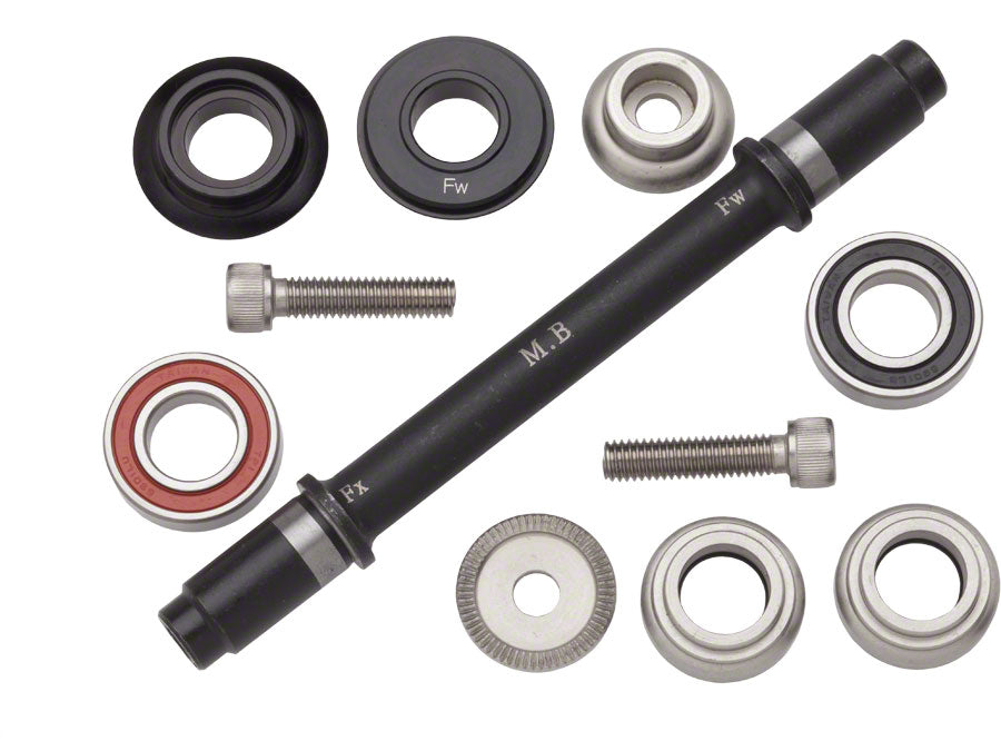 Surly Ultra New Hub Axle Kit for 120mm Rear Fix/Free Black