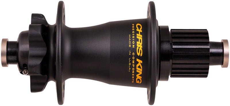 Chris King Boost Rear Hub - 12 x 148mm 6-Bolt Black/Gold 32H MicroSpline