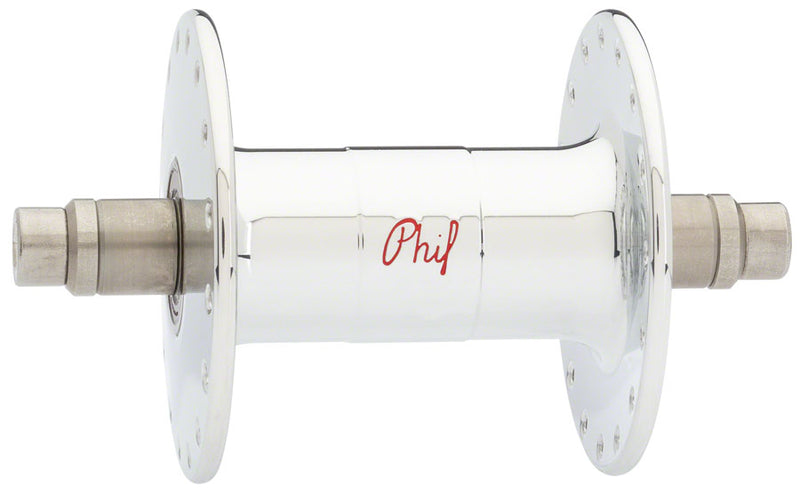 Phil Wood High-Flange Front Hub - 9 x 1 x 100mm Rim Brake Polished Silver 32h