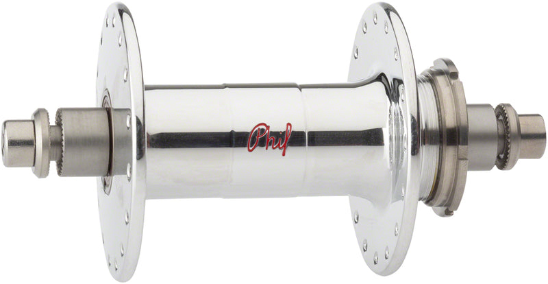 Phil Wood High Flange Rear Hub - Threaded x 120mm Rim Brake Threaded Polished Silver 32H