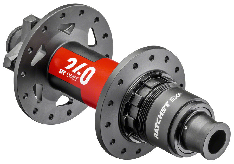 DT Swiss 240 EXP Rear Hub - 12 x 148mm, 6-Bolt, XD, Black/Red, 28H, 54pt  - Open Box, New
