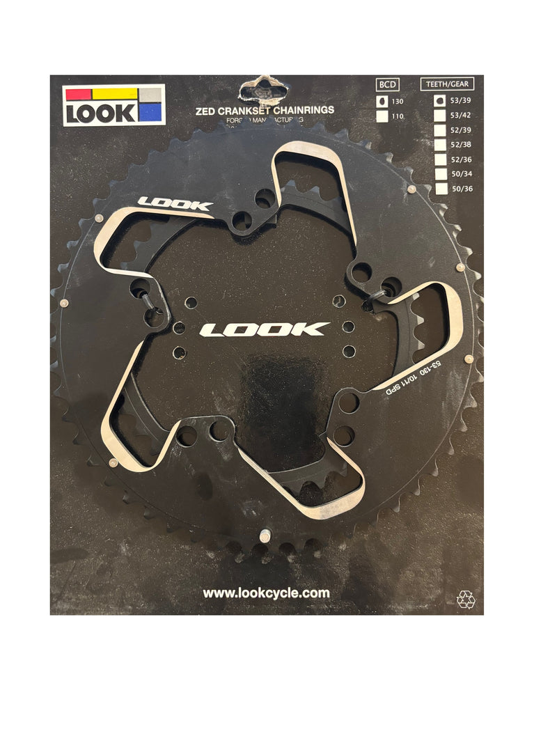 Look ZED 53/39t 130mm 10/11-Speed Chainring Set - Open Box, New