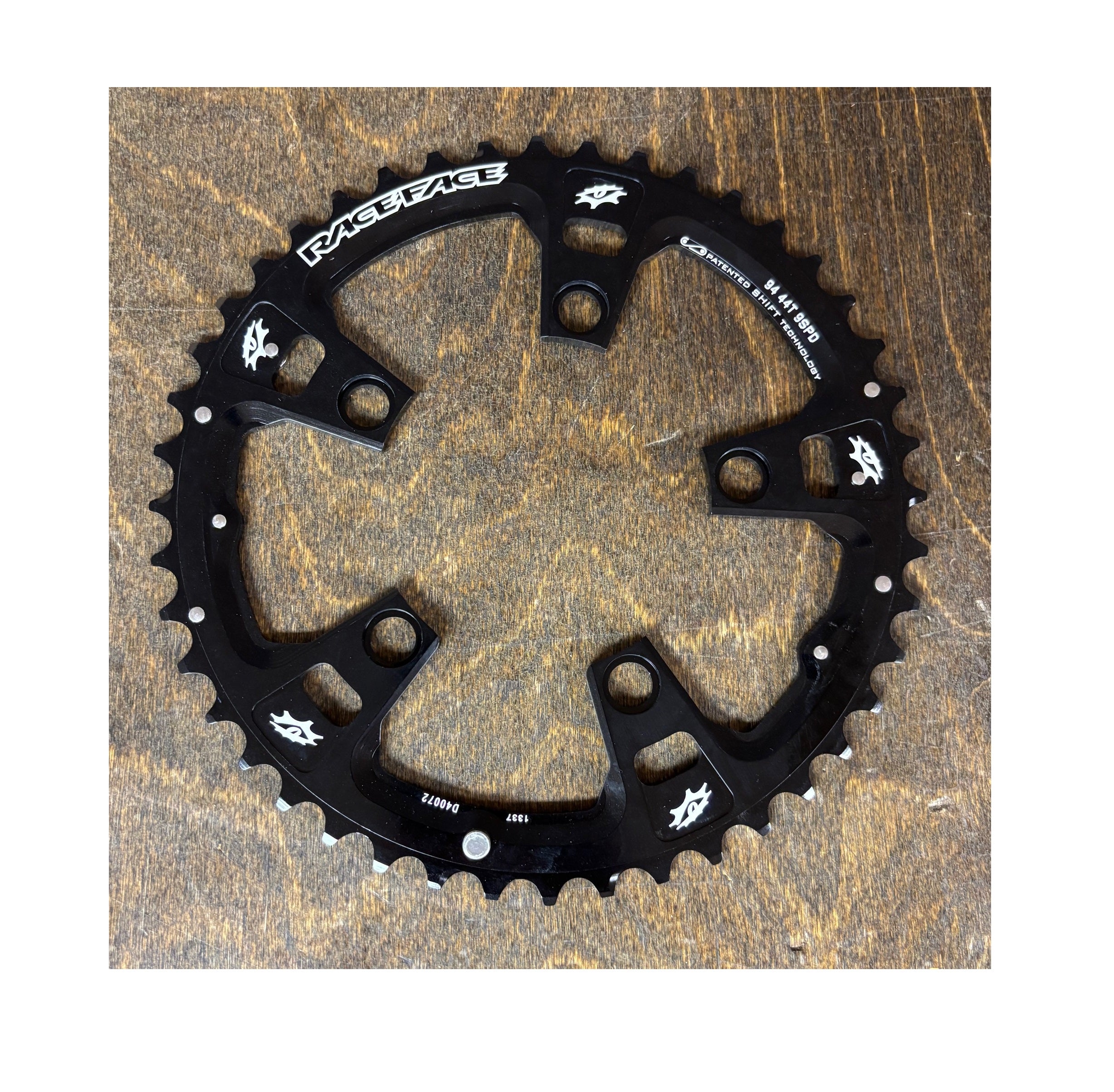 Race Face 9-Speed Race Chainring, 44t x 94mm Black - Open Box, New