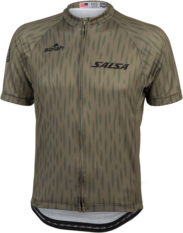 Salsa Mens Hinterland Jersey - Small Olive Green