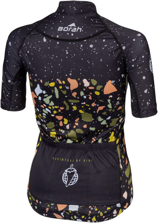 Salsa Womens Terrazzo Aero Jersey - Small Black