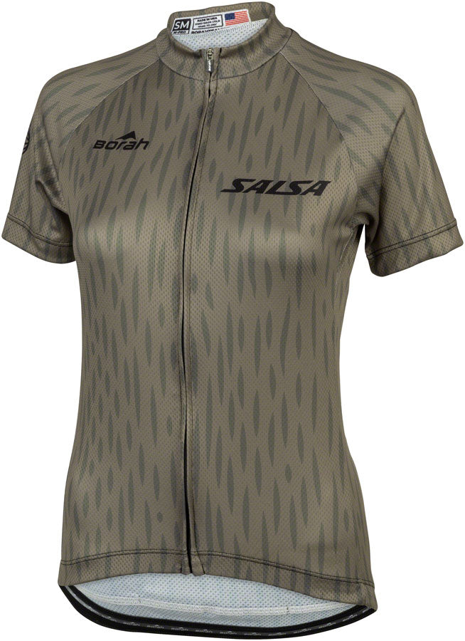 Salsa Womens Hinterland Jersey - Large Olive Green