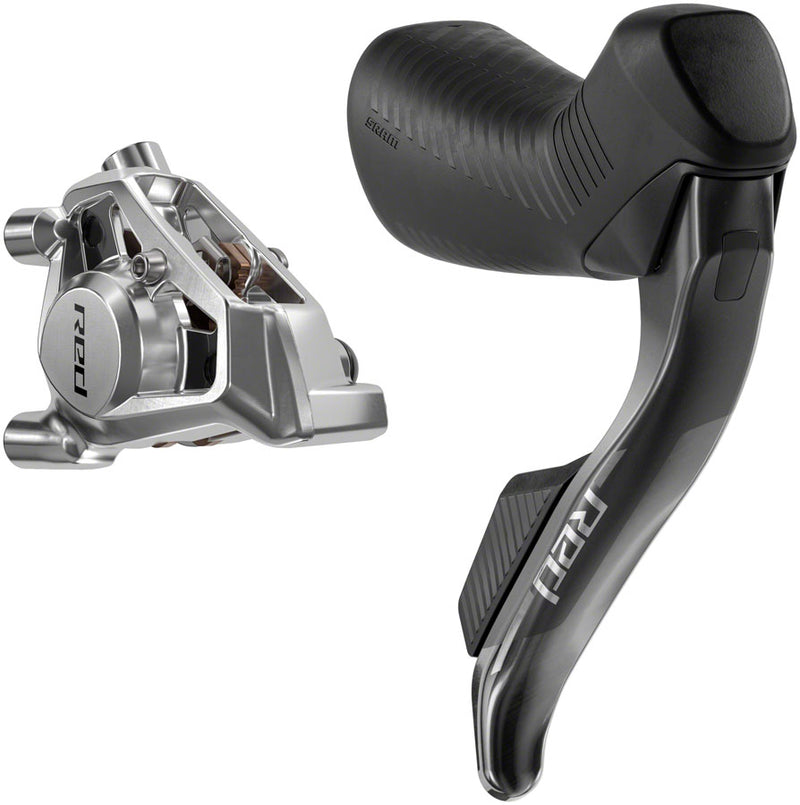 SRAM RED eTap AXS HRD Shift/Brake Lever and Hydraulic Disc Caliper - Right/Rear, Flat Mount 20mm Offset, 1800mm Hose, Black, E1