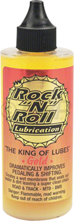 Rock-N-Roll Gold Bike Chain Lube - 4oz, Drip