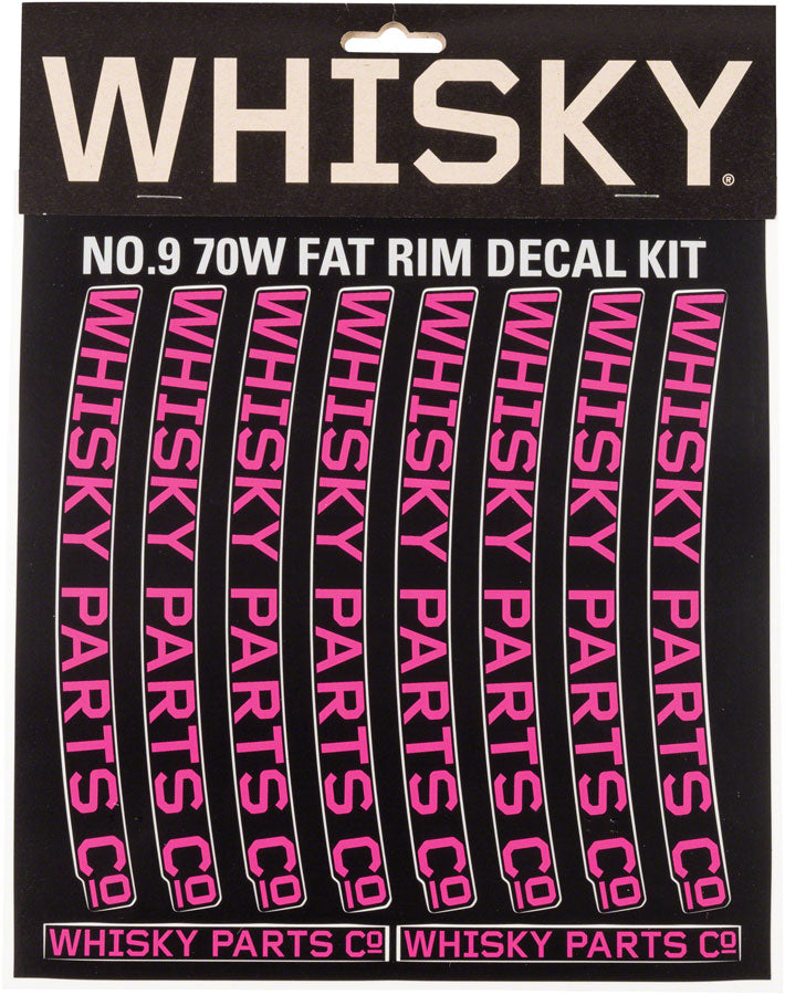 WHISKY 70w Rim Decal Kit for 2 Rims Magenta