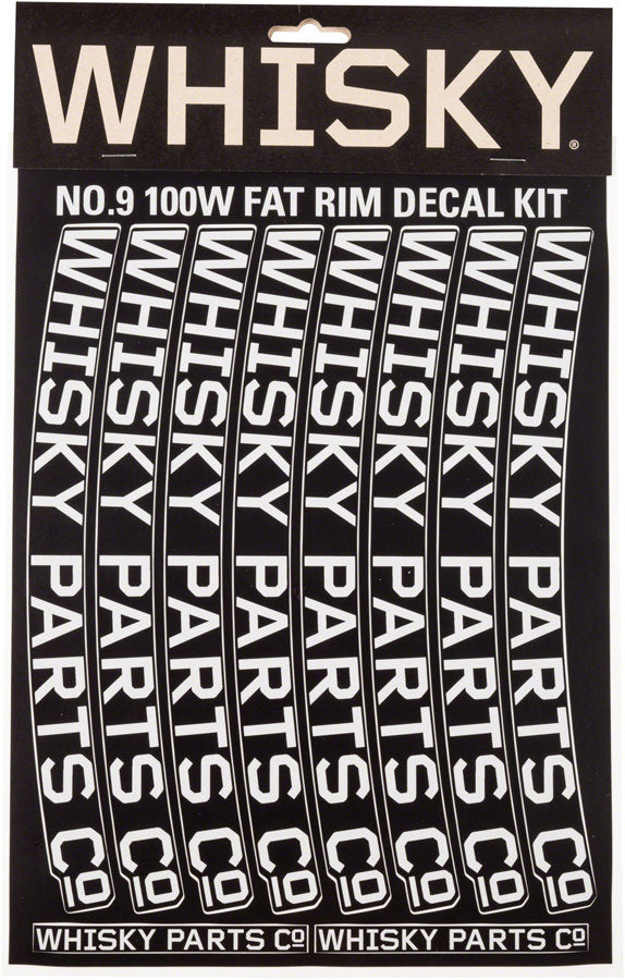 WHISKY 100w Rim Decal Kit for 2 Rims Light Gray