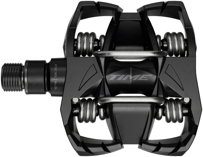 Time MX 4 Pedals - Dual Sided Clipless with Platform Aluminum 9/16" Black B1