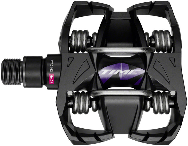 Time MX 6 Pedals - Dual Sided Clipless with Platform Aluminum 9/16" Black B1