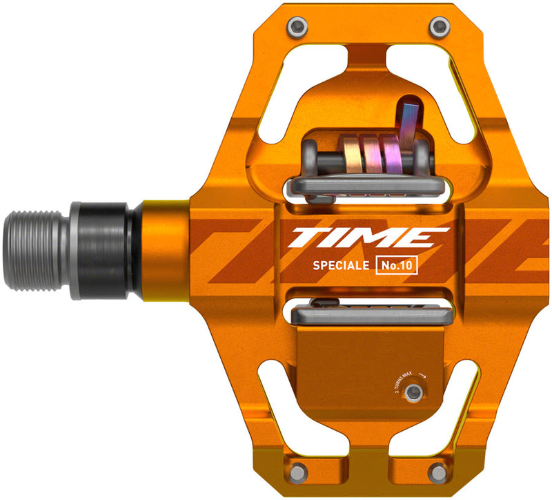 Time Speciale 10 Pedals - Dual Sided Clipless Platform Aluminum 9/16" Tangerine Small B1