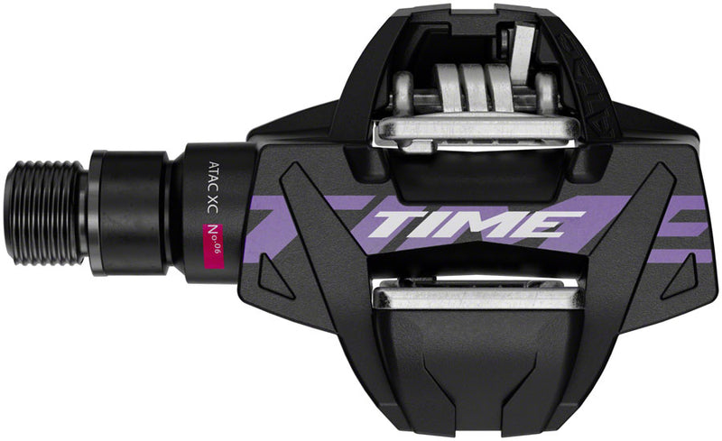 Time ATAC XC 6 Pedals - Dual Sided Clipless Composite 9/16" Black/Purple B1