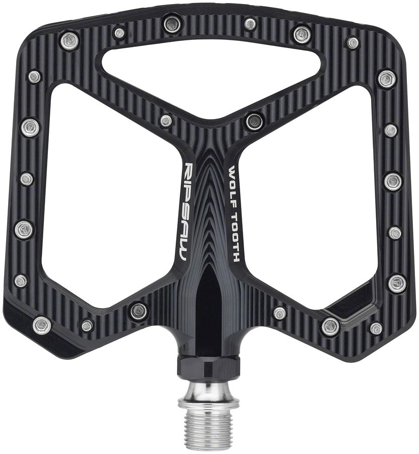 Wolf Tooth Ripsaw Aluminum Pedals - Platform Aluminum 9/16" Black