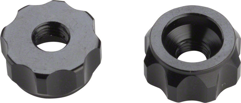 Problem Solvers Super P-Nut Oversized Presta Valve Nut Pair Black