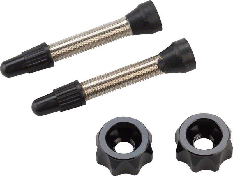 Problem Solvers Super P-Nut Tubeless Kit Valves included Set Black