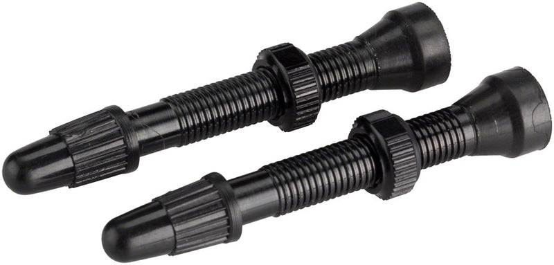 WHISKY No.9 Alloy Tubeless Valves - Pair 40mm Black