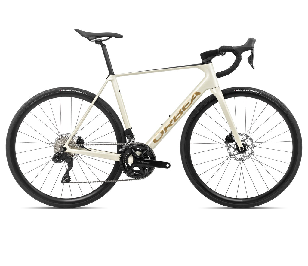 2024 Orbea ORCA M30i Racing Road Bike - 57cm, Ivory White-Burgundy (Gloss)-Vulcano (Matte)