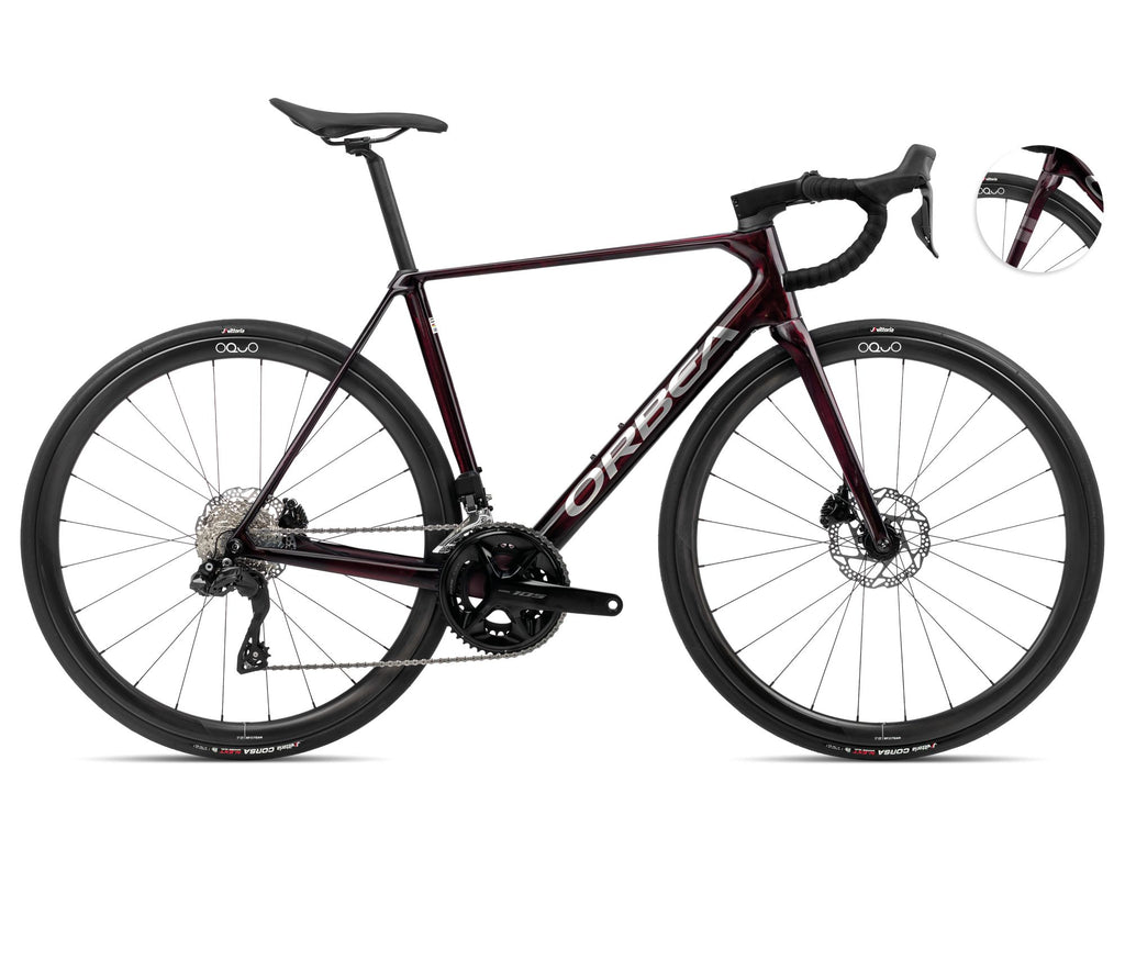 2024 Orbea ORCA M35i Racing Road Bike - 51cm, Wine Red-Titanium (Gloss)