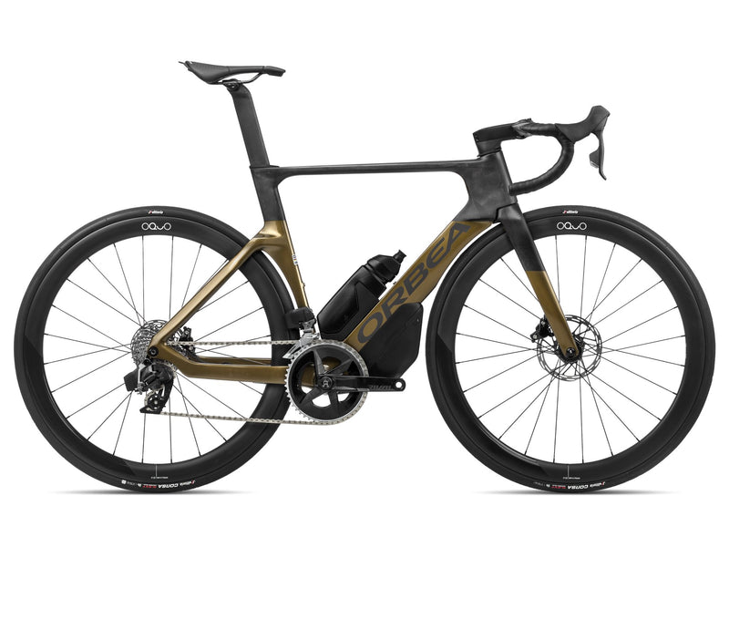 2024 Orbea ORCA AERO M31eLTD PWR Racing Road Bike - 55cm, Olive Green (Gloss) - Carbon Raw (Matte)